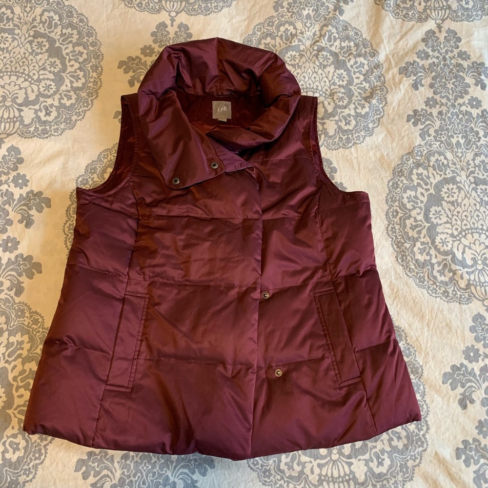 J Jill Burgundy Vest